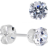 925 Sterling Silver CZ Stud Earrings