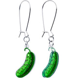 Acrylicious Funky Green Pickle Earrings by Onyx O