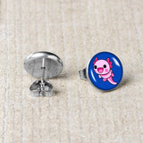 Adorable Axolotl Stud Earrings by Onyx O