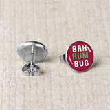 Bah Humbug Holiday Grouch Stud Earrings by Onyx O