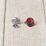 Black Snake Stud Earrings by Onyx O