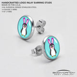 Bunny Penguin Stud Earrings by Onyx O