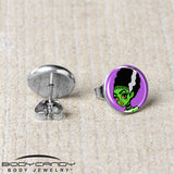 Bride of Frankenstein Stud Earrings by Onyx O
