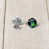 Alien UFO Dinosaur Abduction Stud Earrings Set by Onyx O