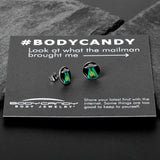 Alien UFO Dinosaur Abduction Stud Earrings Set by Onyx O