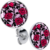 Blossom Creation Floral Love of Roses Stud Earrings by Onyx O