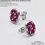 Blossom Creation Floral Love of Roses Stud Earrings by Onyx O