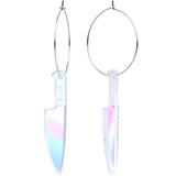 Acrylicious Knife Hoop Earrings