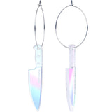 Acrylicious Knife Hoop Earrings