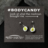 Avocado Oh BFF Set of 2 Belly Rings by Onyx O