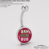 Bah Humbug Holiday Grouch Belly Ring by Onyx O