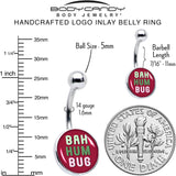 Bah Humbug Holiday Grouch Belly Ring by Onyx O