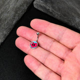 Bandaged Heartbreak Heart Belly Ring by Onyx O