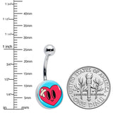 Bandaged Heartbreak Heart Belly Ring by Onyx O