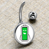 Battery Full Belly Ring by Onyx O