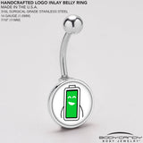 Battery Full Belly Ring by Onyx O