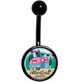 Adventure Awaits Camper Black Belly Ring