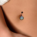 Adventure Awaits Camper Black Belly Ring