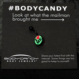 Black Glow in the Dark I Love Me Belly Ring by Onyx O