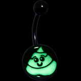 Black Glow in the Dark Poop Belly Ring by Onyx O