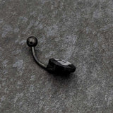 Black Glow in the Dark Poop Belly Ring by Onyx O