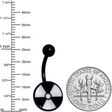 Black Glow in the Dark Radioactive Belly Ring by Onyx O