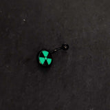 Black Glow in the Dark Radioactive Belly Ring by Onyx O