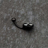 Black Glow in the Dark Radioactive Belly Ring by Onyx O