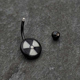 Black Glow in the Dark Radioactive Belly Ring by Onyx O
