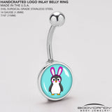 Bunny Penguin Belly Ring by Onyx O