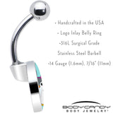 Bunny Penguin Belly Ring by Onyx O