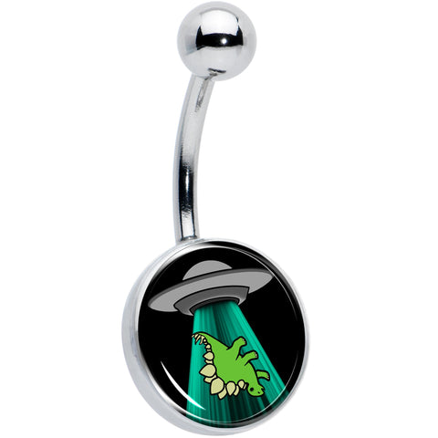Alien UFO Dinosaur Abduction Belly Ring by Onyx O