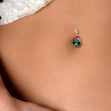 Alien UFO Dinosaur Abduction Belly Ring by Onyx O