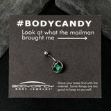 Alien UFO Dinosaur Abduction Belly Ring by Onyx O