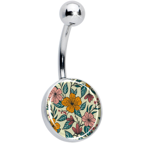 Blossom Creation Wildflower Flowers Belly Ring by Onyx O