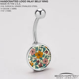 Blossom Creation Wildflower Flowers Belly Ring by Onyx O