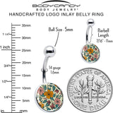 Blossom Creation Wildflower Flowers Belly Ring by Onyx O