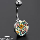Blossom Creation Wildflower Flowers Belly Ring by Onyx O