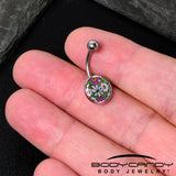 Blossom Creation Paradise of Pink Flowers Belly Ring by Onyx O