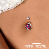 Blossom Creation Floral Love of Roses Belly Ring by Onyx O