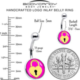 Heart Lock Belly Ring by Onyx O