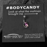 Burning Skull Candle Belly Ring by Onyx O