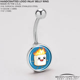 Burning Marshmallow Belly Ring by Onyx O