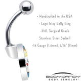 Burning Marshmallow Belly Ring by Onyx O