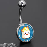 Burning Marshmallow Belly Ring by Onyx O