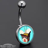 Chinese Take Out Belly Ring by Onyx O