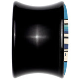 Black Acrylic Retro Cassette Double Flare Plug Set by Onyx O