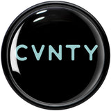 0G Phrase Logo CVNTY Black Acrylic Saddle Plug Set by Onyx O