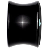 0G Phrase Logo CVNTY Black Acrylic Saddle Plug Set by Onyx O