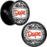 0G Dope Composition Notebook Black Acrylic Saddle Plug Set by Onyx O